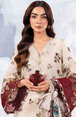 Mbasic by Maria B Unstitched Lawn Embroidered 3 Piece Suit Vol-2 - MBSCLV2-1A -  Summer Collection