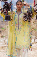 Meili By Zaha Unstitched Lawn Embroidered 3 Piece Suits -ZHMILXL-1A- Ruimei- Summer Collection