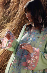 Meili By Zaha Unstitched Lawn Embroidered 3 Piece Suits -ZHMILXL-1B- Ruimei- Summer Collection