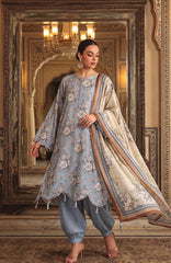 Salina Digital Printed Vol-3 by Regalia Textile Unstitched Linen Printed 3 Piece Suit- RGLSLNV3-01- Winter Collection
