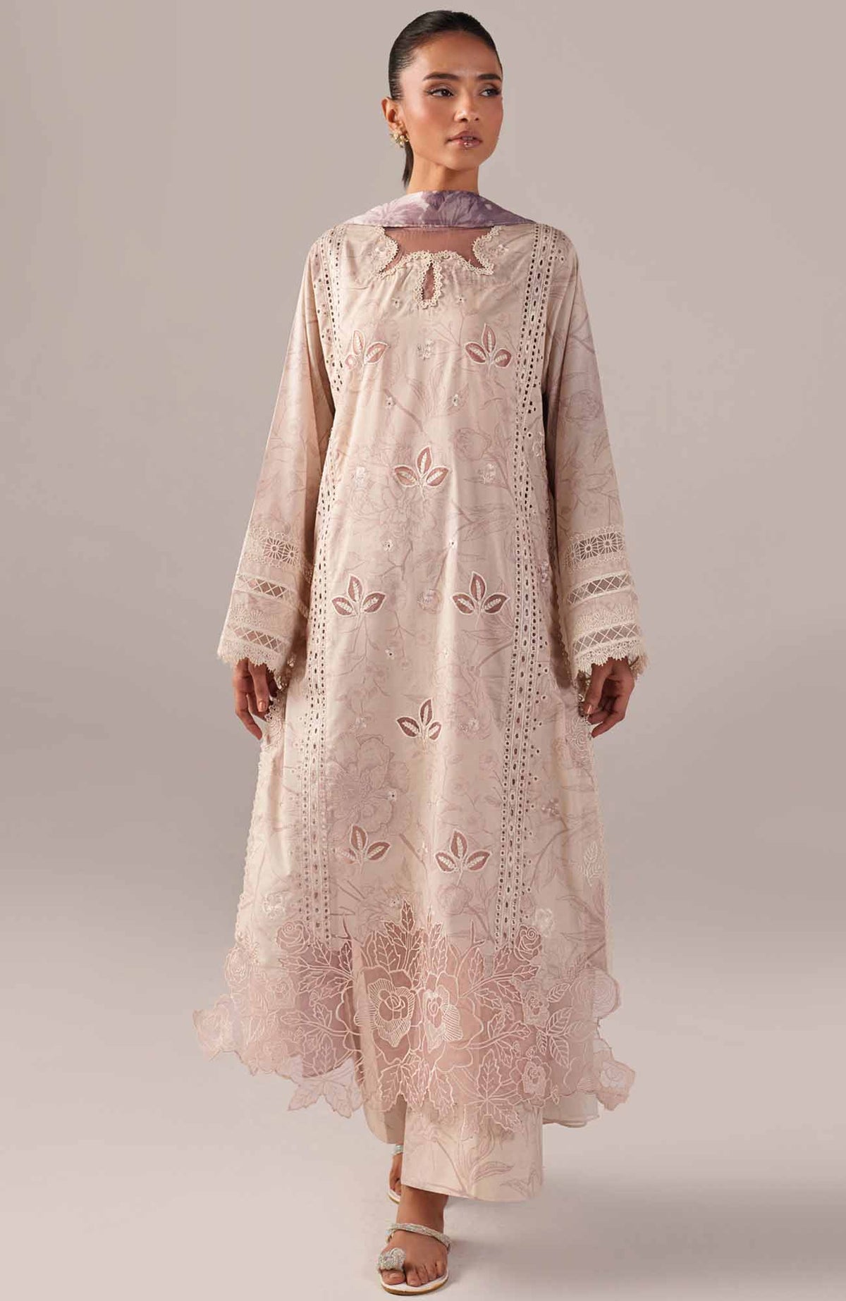 Spring Summer By Iznik Unstitched Lawn Embroidered 3 Piece Suit - IZNSSL-01 -  Summer Collection