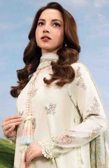 Mbasic by Maria B Unstitched Lawn Embroidered 3 Piece Suit Vol-2 - MBSCLV2-2A -  Summer Collection