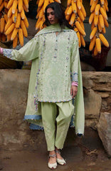 Meili By Zaha Unstitched Lawn Embroidered 3 Piece Suits -ZHMILXL-2A- Ruya- Summer Collection