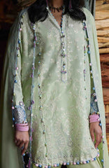 Meili By Zaha Unstitched Lawn Embroidered 3 Piece Suits -ZHMILXL-2A- Ruya- Summer Collection