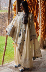 Meili By Zaha Unstitched Lawn Embroidered 3 Piece Suits -ZHMILXL-2B- Ruya- Summer Collection