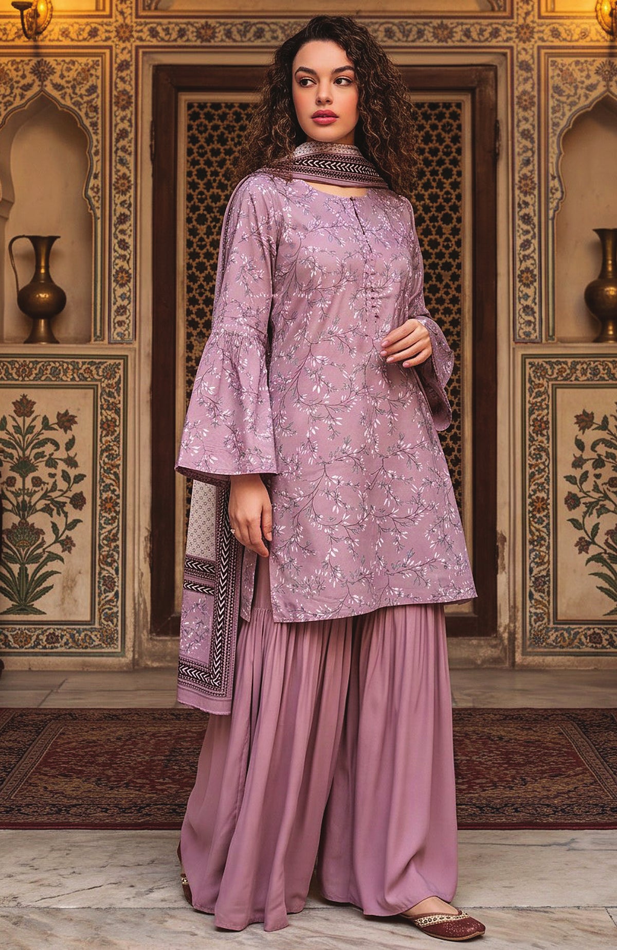 Salina Digital Printed Vol-3 by Regalia Textile Unstitched Linen Printed 3 Piece Suit- RGLSLNV3-02- Winter Collection