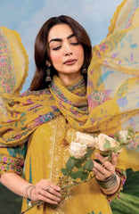 Mbasic by Maria B Unstitched Lawn Embroidered 3 Piece Suit Vol-2 - MBSCLV2-3A -  Summer Collection