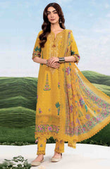 Mbasic by Maria B Unstitched Lawn Embroidered 3 Piece Suit Vol-2 - MBSCLV2-3A -  Summer Collection