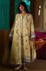 Meili By Zaha Unstitched Lawn Embroidered 3 Piece Suits -ZHMILXL-3B- Hua Yun- Summer Collection