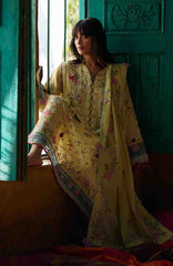 Meili By Zaha Unstitched Lawn Embroidered 3 Piece Suits -ZHMILXL-3B- Hua Yun- Summer Collection