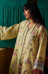 Meili By Zaha Unstitched Lawn Embroidered 3 Piece Suits -ZHMILXL-3B- Hua Yun- Summer Collection