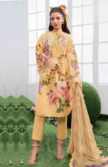 Mbasic by Maria B Unstitched Lawn Embroidered 3 Piece Suit Vol-2 - MBSCLV2-4B -  Summer Collection