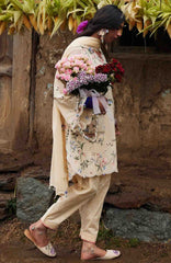Meili By Zaha Unstitched Lawn Embroidered 3 Piece Suits -ZHMILXL-4B- Jiayin- Summer Collection