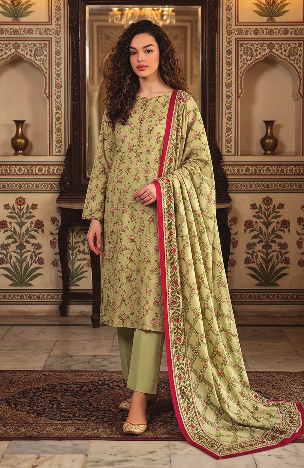 Salina Digital Printed Vol-3 by Regalia Textile Unstitched Linen Printed 3 Piece Suit- RGLSLNV3-04- Winter Collection