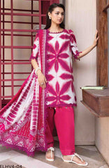 M Basic Elaheh Vol-II By Maria B Unstitched Lawn  Printed  3 Piece Suit - MBSCELPL04 - Summer Collection