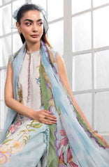 Mbasic by Maria B Unstitched Lawn Embroidered 3 Piece Suit Vol-2 - MBSCLV2-5A -  Summer Collection
