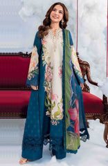 Mbasic by Maria B Unstitched Lawn Embroidered 3 Piece Suit Vol-2 - MBSCLV2-5B -  Summer Collection