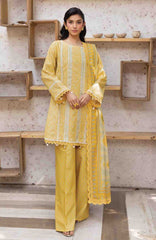 M Basic Elaheh Vol-II By Maria B Unstitched Lawn  Printed  3 Piece Suit - MBSCELPL05 - Summer Collection