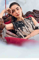 Mbasic by Maria B Unstitched Lawn Embroidered 3 Piece Suit Vol-2 - MBSCLV2-6B -  Summer Collection