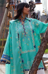 Meili By Zaha Unstitched Lawn Embroidered 3 Piece Suits -ZHMILXL-6A- Bi Yun- Summer Collection