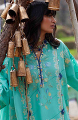 Meili By Zaha Unstitched Lawn Embroidered 3 Piece Suits -ZHMILXL-6A- Bi Yun- Summer Collection