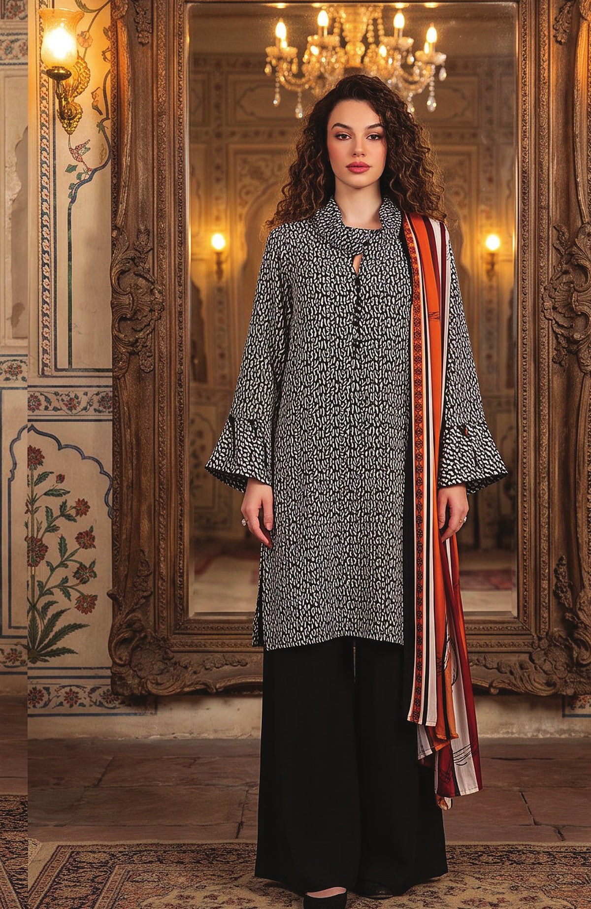 Salina Digital Printed Vol-3 by Regalia Textile Unstitched Linen Printed 3 Piece Suit- RGLSLNV3-06- Winter Collection