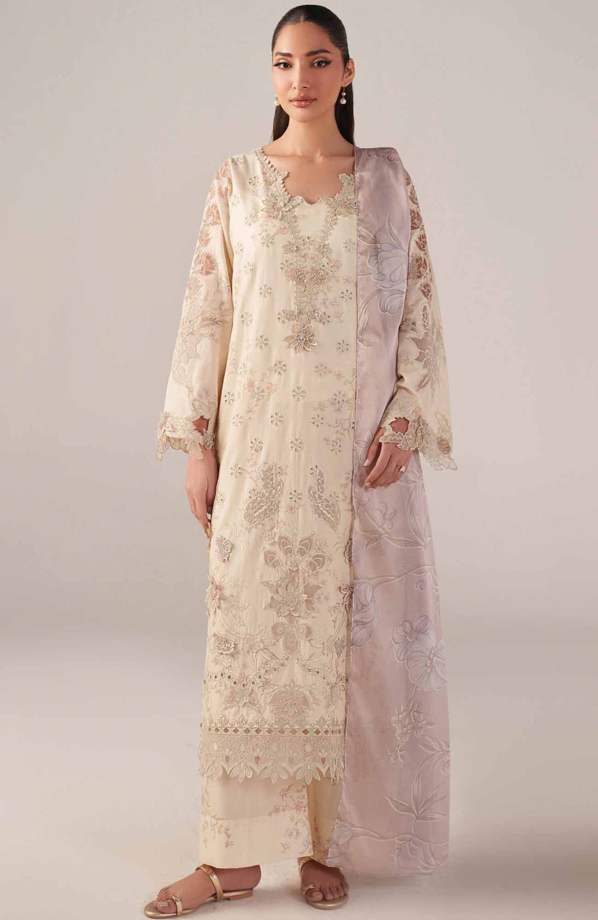 Spring Summer By Iznik Unstitched Lawn Embroidered 3 Piece Suit - IZNSSL-06 -  Summer Collection