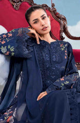 Mbasic by Maria B Unstitched Lawn Embroidered 3 Piece Suit Vol-2 - MBSCLV2-7B -  Summer Collection