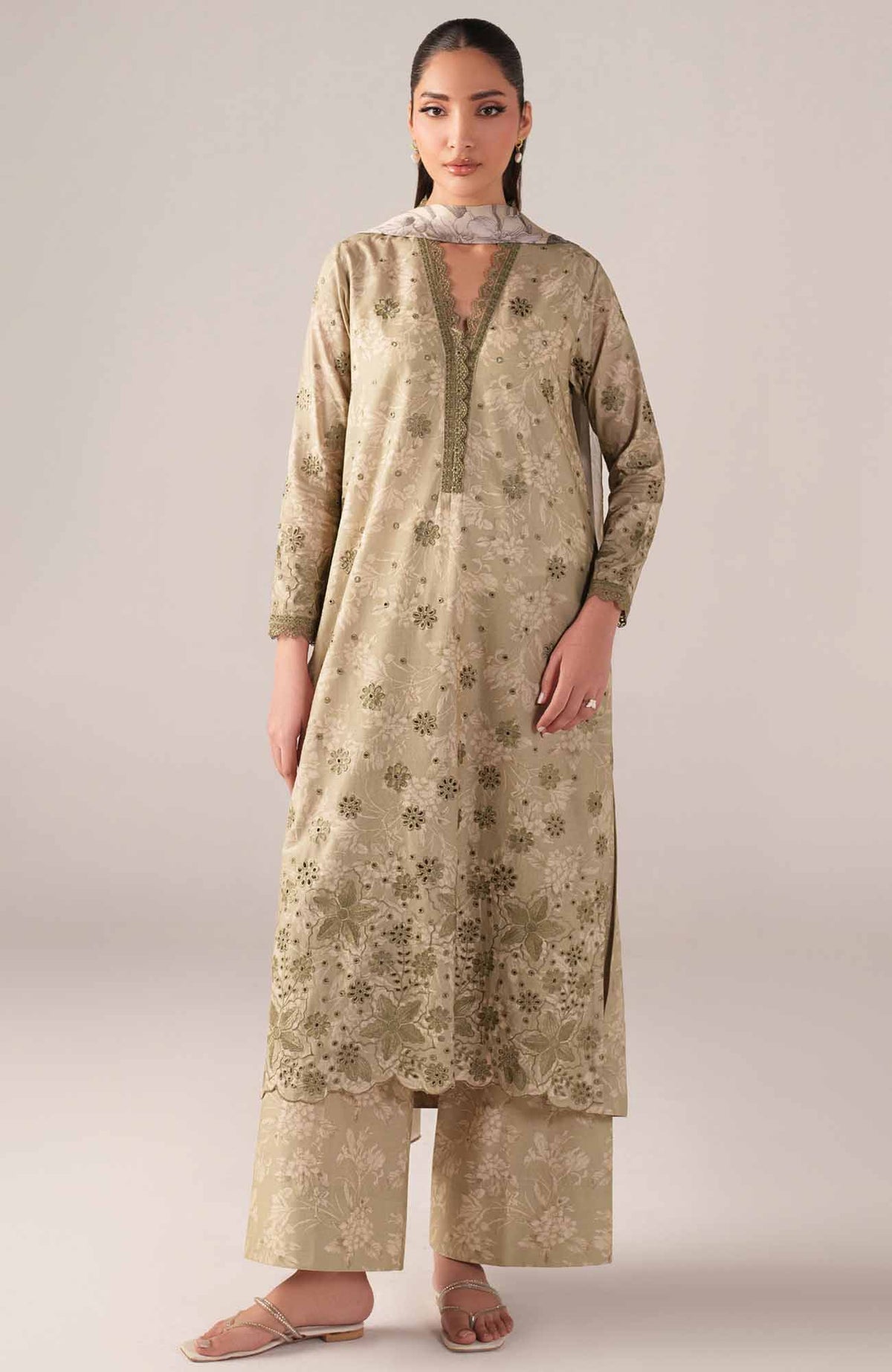 Spring Summer By Iznik Unstitched Lawn Embroidered 3 Piece Suit - IZNSSL-07 -  Summer Collection