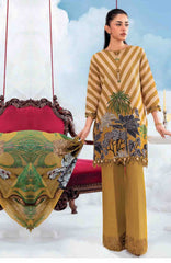 Mbasic by Maria B Unstitched Lawn Embroidered 3 Piece Suit Vol-2 - MBSCLV2-8A -  Summer Collection