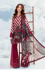 Mbasic by Maria B Unstitched Lawn Embroidered 3 Piece Suit Vol-2 - MBSCLV2-8B -  Summer Collection