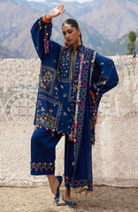 Meili By Zaha Unstitched Lawn Embroidered 3 Piece Suits -ZHMILXL-8A- Cai Feng- Summer Collection