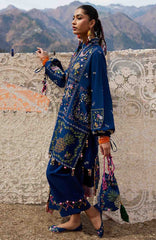 Meili By Zaha Unstitched Lawn Embroidered 3 Piece Suits -ZHMILXL-8A- Cai Feng- Summer Collection