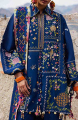 Meili By Zaha Unstitched Lawn Embroidered 3 Piece Suits -ZHMILXL-8A- Cai Feng- Summer Collection