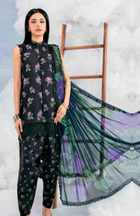 Mbasic by Maria B Unstitched Lawn Embroidered 3 Piece Suit Vol-2 - MBSCLV2-9B -  Summer Collection