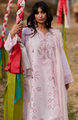 Meili By Zaha Unstitched Lawn Embroidered 3 Piece Suits -ZHMILXL-9B- Fen Yun- Summer Collection