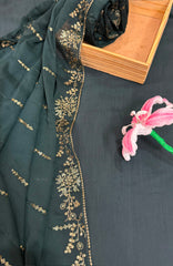 Meerub Exclusive V7 By AB Textiles Unstitched Embroidered Chiffion 3 Piece - ABMRBEV7-01 Fomal Collection