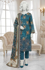 LUCHI  By Justuju Unstitched Embroidered Cambric 3 Piece Suit - JTJLCHI-01- Winter Collection