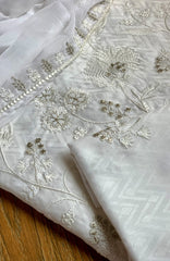 Meerub Loomera  By AB Textiles Unstitched Self Jacar 3 Piece - ABMRBLM-01- Summer Collection