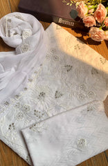 Meerub Loomera  By AB Textiles Unstitched Self Jacar 3 Piece - ABMRBLM-01- Summer Collection