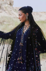 Kot Radha Kishan - Into The South By Hussain Rehar Unstitched Karandi  3 Piece Suit- HRKRKRDW- Melot - Winter Collection
