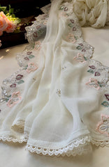 Meerub Premium V2 By AB Textiles Unstitched Embroidered Chiffion 3 Piece - ABMRBEV2-01- Fomal Collection