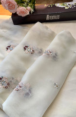 Meerub Premium V2 By AB Textiles Unstitched Embroidered Chiffion 3 Piece - ABMRBEV2-01- Fomal Collection