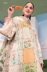 Mbasic by Maria B Unstitched Lawn Embroidered 3 Piece Suit - MBSCL-10A -  Summer Collection
