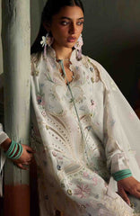 Meili By Zaha Unstitched Lawn Embroidered 3 Piece Suits -ZHMILXL-10A- Shuimei- Summer Collection