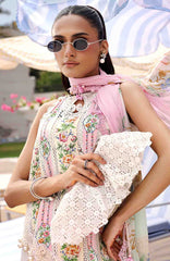 M Prints Eid II- By Maria B Unstitched Lawn Prints 3 Piece Suit  - MBMPEIDII-10A- Summer Collection