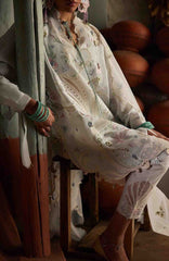 Meili By Zaha Unstitched Lawn Embroidered 3 Piece Suits -ZHMILXL-10A- Shuimei- Summer Collection