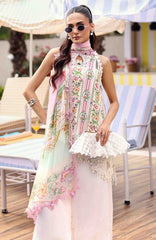 M Prints Eid II- By Maria B Unstitched Lawn Prints 3 Piece Suit  - MBMPEIDII-10A- Summer Collection