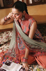 M Basics Agla Station by Maria B Unstitched Printed Khaddar 3 Piece Suit - MBSCKHDW-10B- Winter Collection