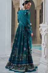 Luxury Lawn By Sobia Nazir Unstitched Lawn Embriodered 3 Piece Suit - SNLEL-10B- Summer Collection